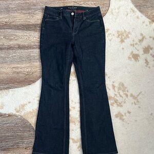 White House Black Market Women's Black Flare Jeans